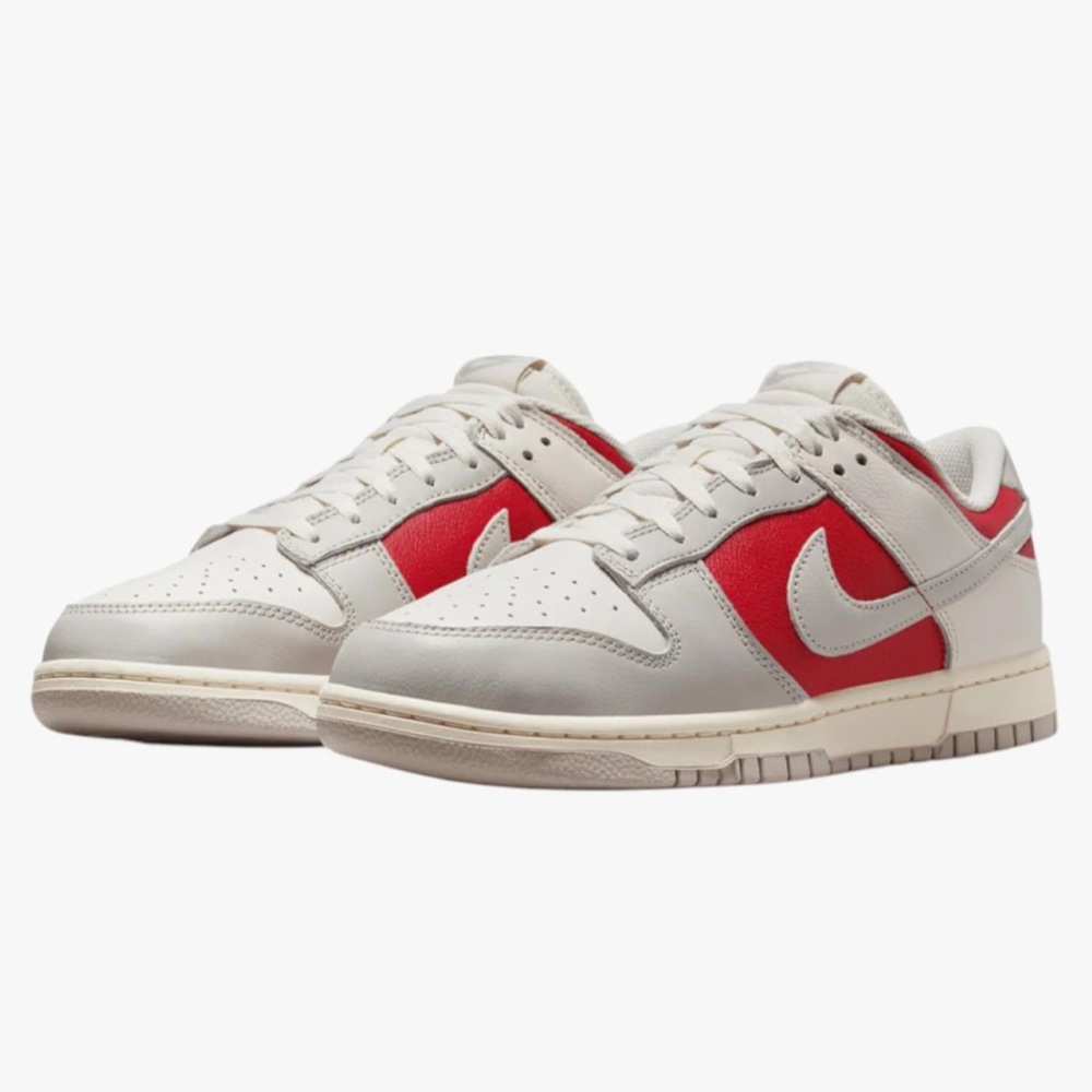 Nike Dunk Low Light Iron Ore Gym Red Men's Sz 11  HJ9093-030 Grey White Red - Picture 2 of 9